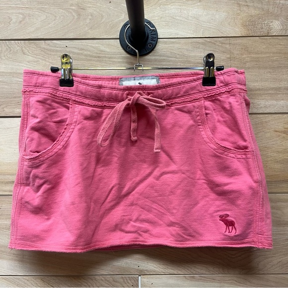 Abercrombie and fitch Y2K coral cotton vintage mini skirt - Picture 1 of 6